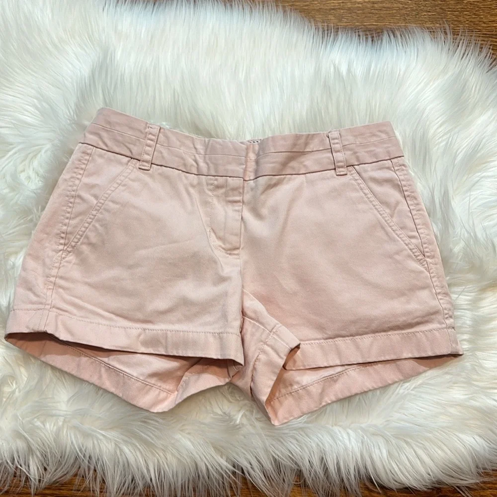 J. Crew Pale Pink Chino Shorts - Picture 2 of 4
